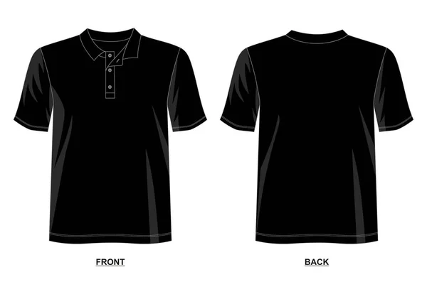 Plantilla Camiseta Diseño Vectorial Para Hombres Camiseta Con Color Negro — Archivo Imágenes Vectoriales