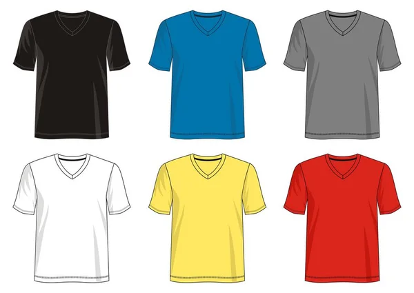 Diseño Vector Camiseta Plantilla Colección Para Hombres Con Color Negro — Vector de stock