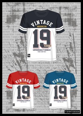 tasarım vektör t gömlek şablon koleksiyonu erkekler için 