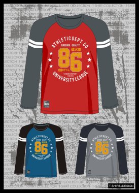 tasarım vektör t gömlek şablon koleksiyonu kırmızı renk siyah mavi Donanma Gri ve beyaz olan erkekler için 