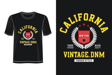 Yazdırma tişörtü için tipografi tasarımı 