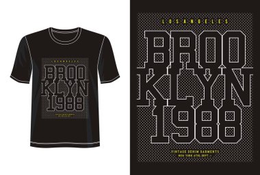  Yazdırma tişörtü için tipografi tasarımı
