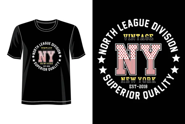 New York Typografie Für Print Shirt — Stockvektor