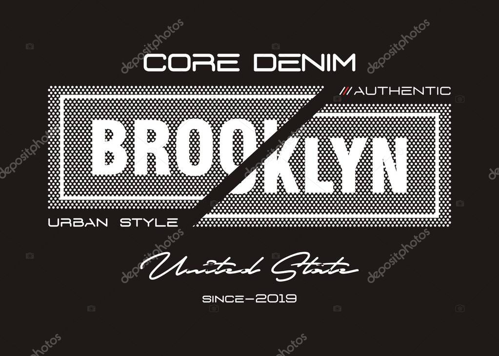 Typography design for print t shirt