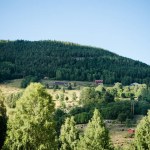 Landschaftlich reizvoller Blick auf Norwegen im Sommer