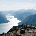 Majestätiskt landskap i Jotunheimens nationalpark, Norge