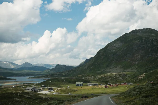 Vista Panorâmica Natureza Noruega Verão — Fotografia de Stock Grátis