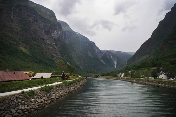 Vista Panorâmica Natureza Noruega Verão — Fotografia de Stock Grátis