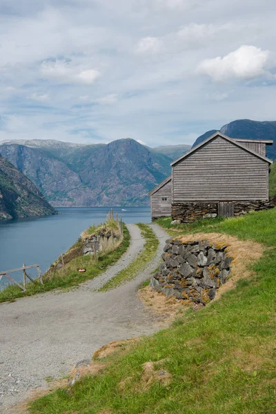 Beautiful Wooden House Village Norway — Free Stock Photo