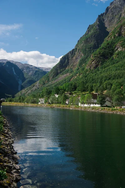 Vue Panoramique Sur Nature Norvège Été — Photo gratuite