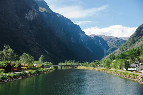 Vedere Scenică Norvegiei Timpul Verii — Fotografie de stoc gratuită