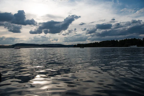 Vista Panorâmica Lago Hamar Hedmark Noruega — Fotografia de Stock Grátis