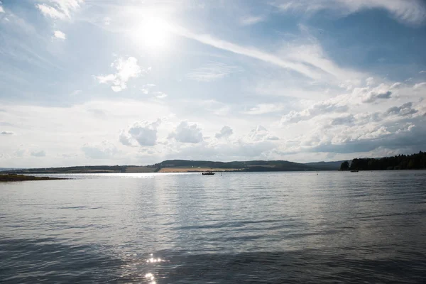 Vista Panorâmica Lago Hamar Hedmark Noruega — Fotografia de Stock Grátis