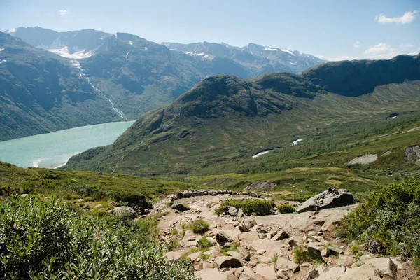 Majestatyczny Krajobraz Parku Narodowym Jotunheimen Norwegia — Darmowe zdjęcie stockowe