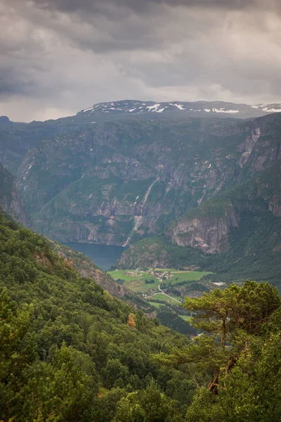 Punct Vedere Stegastein Aurland Norvegia — Fotografie de stoc gratuită