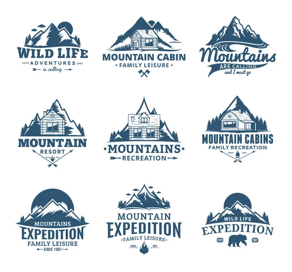 Mountain and outdoor recreation logo