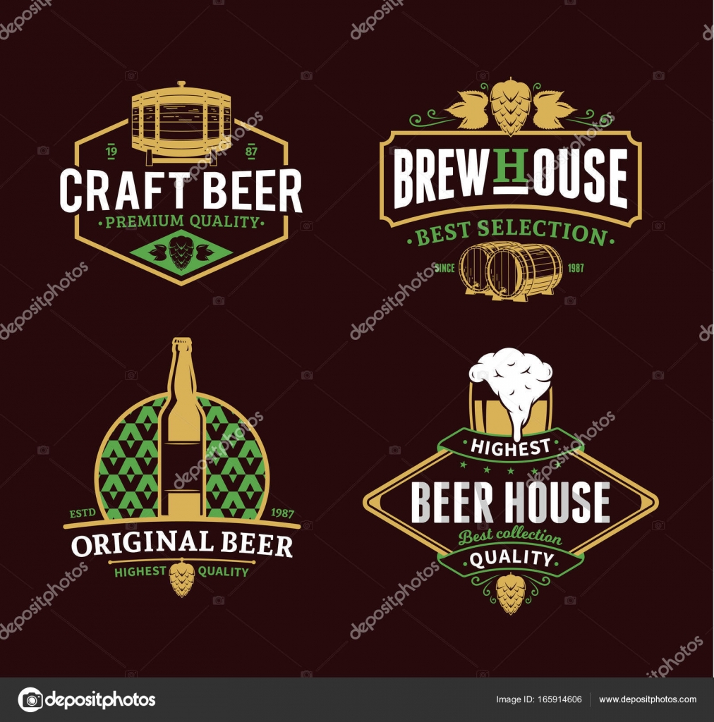 Modelo Beer Logo Template