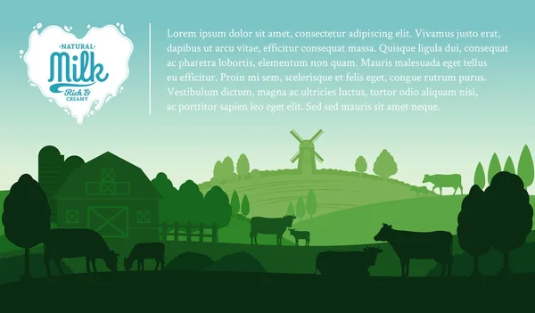 Ilustración de leche vectorial — Archivo Imágenes Vectoriales