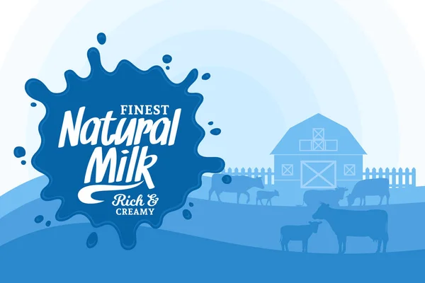 Ilustracja wektorowa mleka — Wektor stockowy