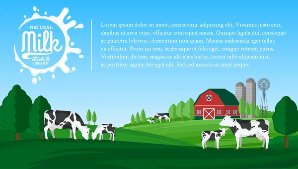 Ilustración de leche vectorial — Archivo Imágenes Vectoriales