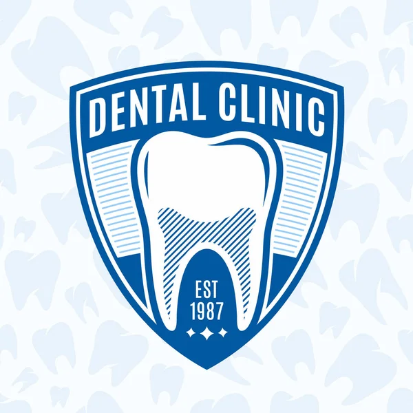 Zubní klinika logo — Stockový vektor