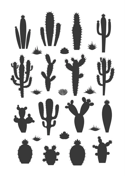 Vector cactus icons — Stock Vector