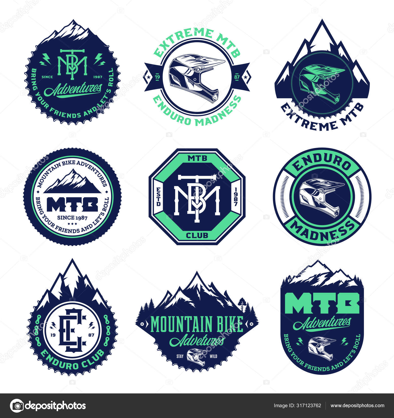 mountain bike club logos