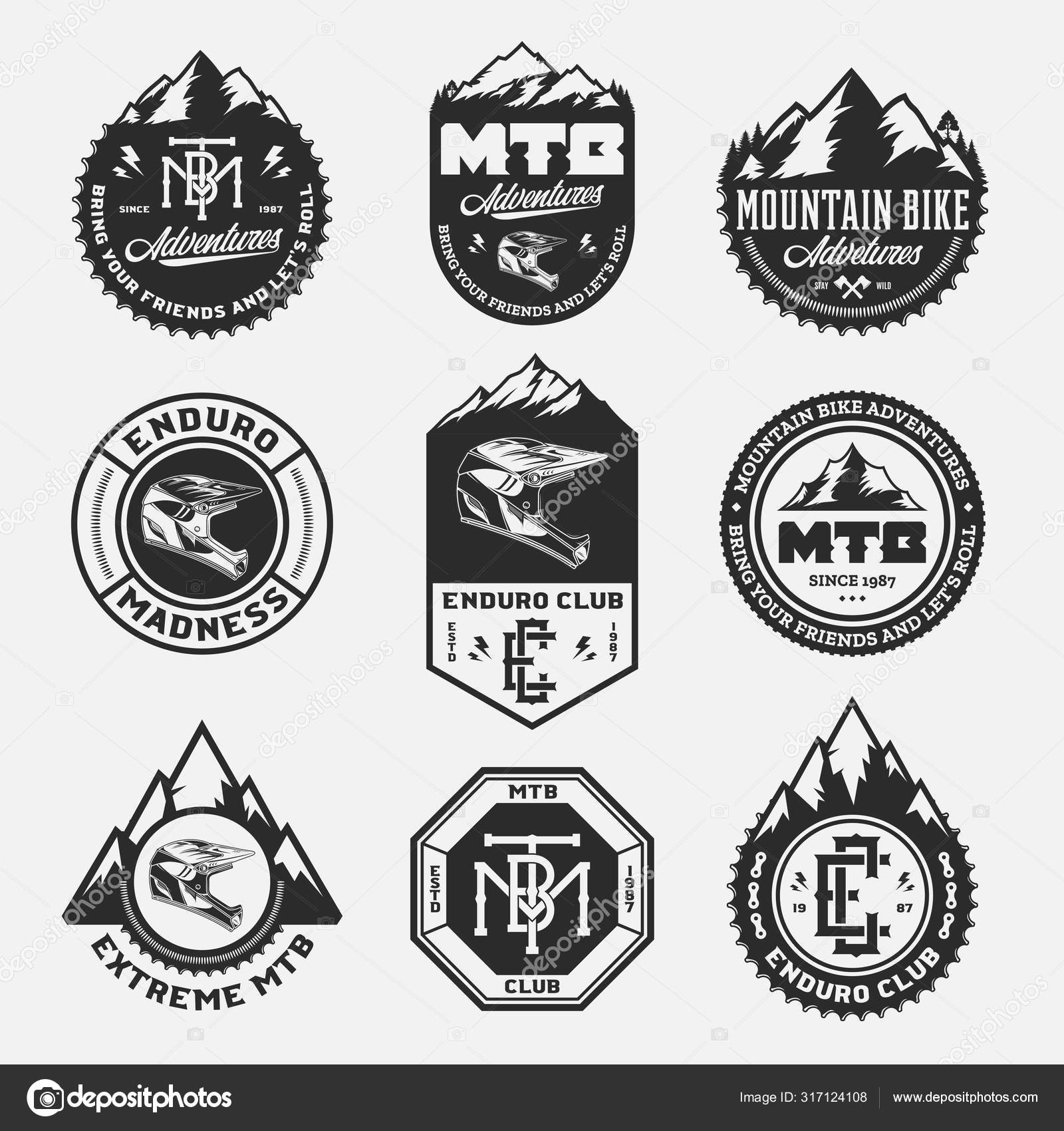 Vector mountain bike logo Stock Vector by ©Counterfeit 317124108
