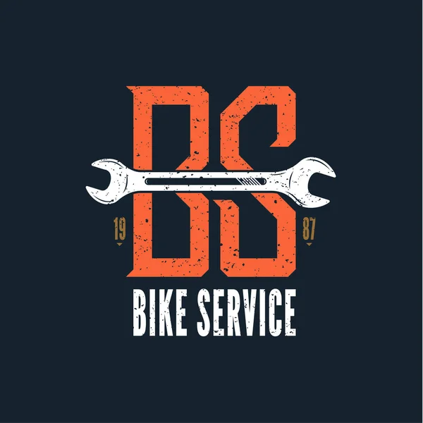 Logo del servicio de bicicletas — Vector de stock