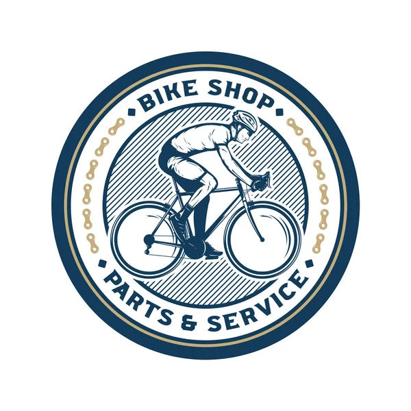 Logo sklepu rowerowego Vector — Wektor stockowy