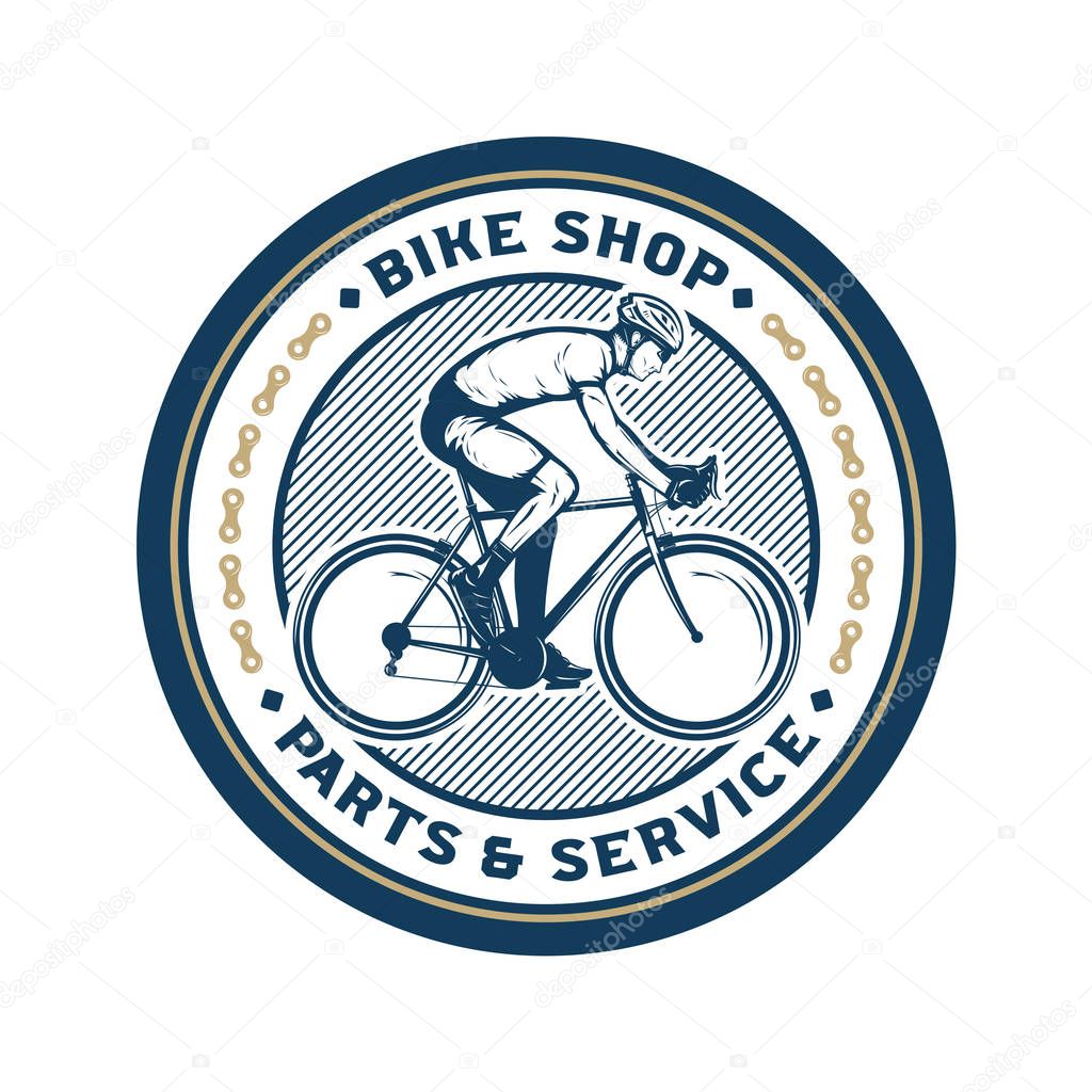 Vector bike shop logo
