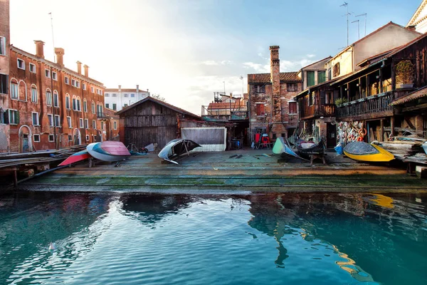 Venice Itália Fevereiro 2018 Canais Veneza — Fotografia de Stock