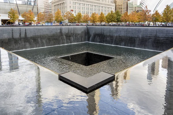 Memorial NYCs 9 11 en el World Trade Center Zona Cero — Foto de Stock