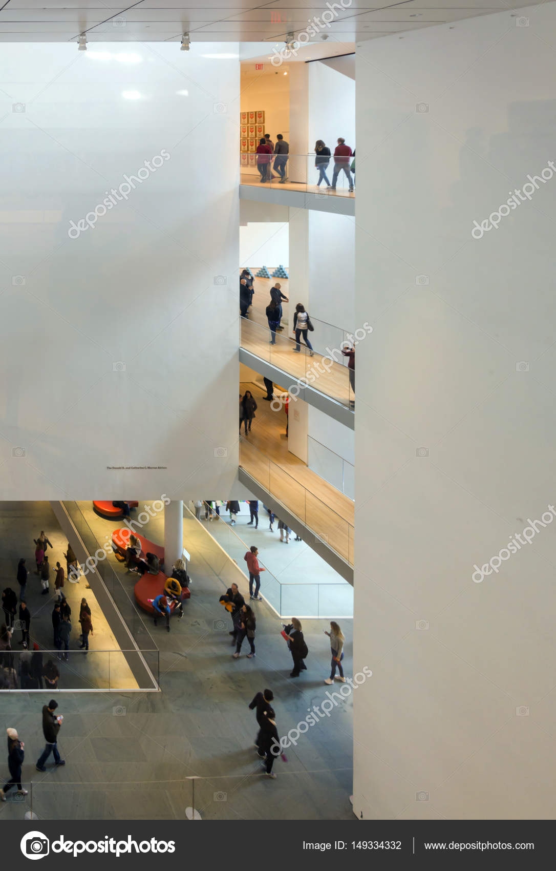 Interior Of The Museum Of Modern Art Moma Stock