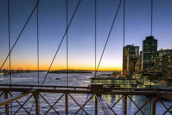 New York bei Sonnenuntergang — Stockfoto