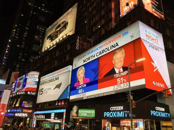 Wahlnacht in den USA — Stockfoto