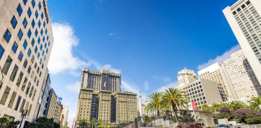 Union Square binalarda San Francis yenileme çalışmaları sırasında