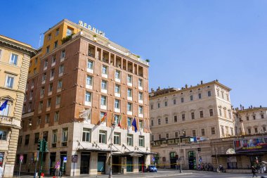 Bernini Bristol Hotel In Rome, alttan görünüm