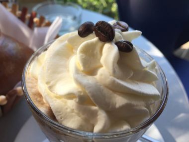 Tipik Sicilya Granita yakın çekim