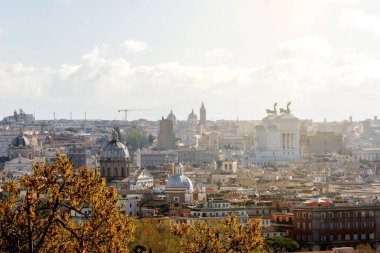 Roma görünümü Gianicolo Hill