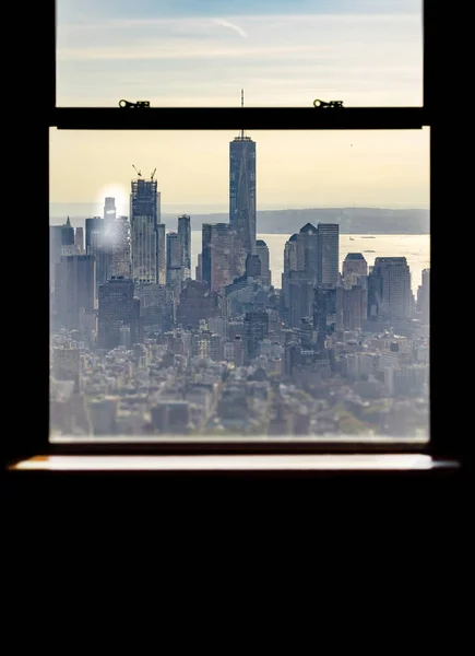 New york, usa, 1. November 2016: new york black and white skyline — Stockfoto