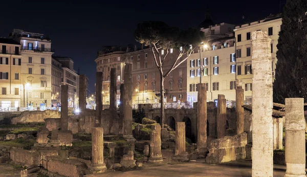 Área arqueológica de Largo Argentina en Roma — Foto de Stock