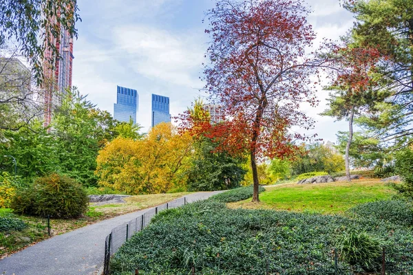 Pohled z Central parku v New Yorku — Stock fotografie