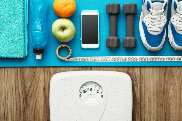 Healthy lifestyle and weight loss — Stock Photo, Image