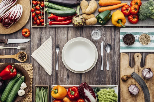 Verduras frescas y saludables — Foto de Stock