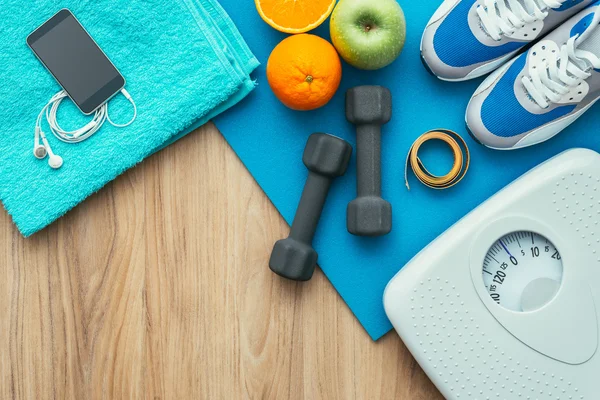Sağlıklı yaşam tarzı ve kilo kaybı — Stok fotoğraf