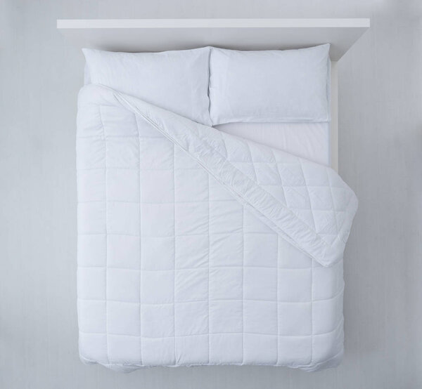 Elegant bed top view