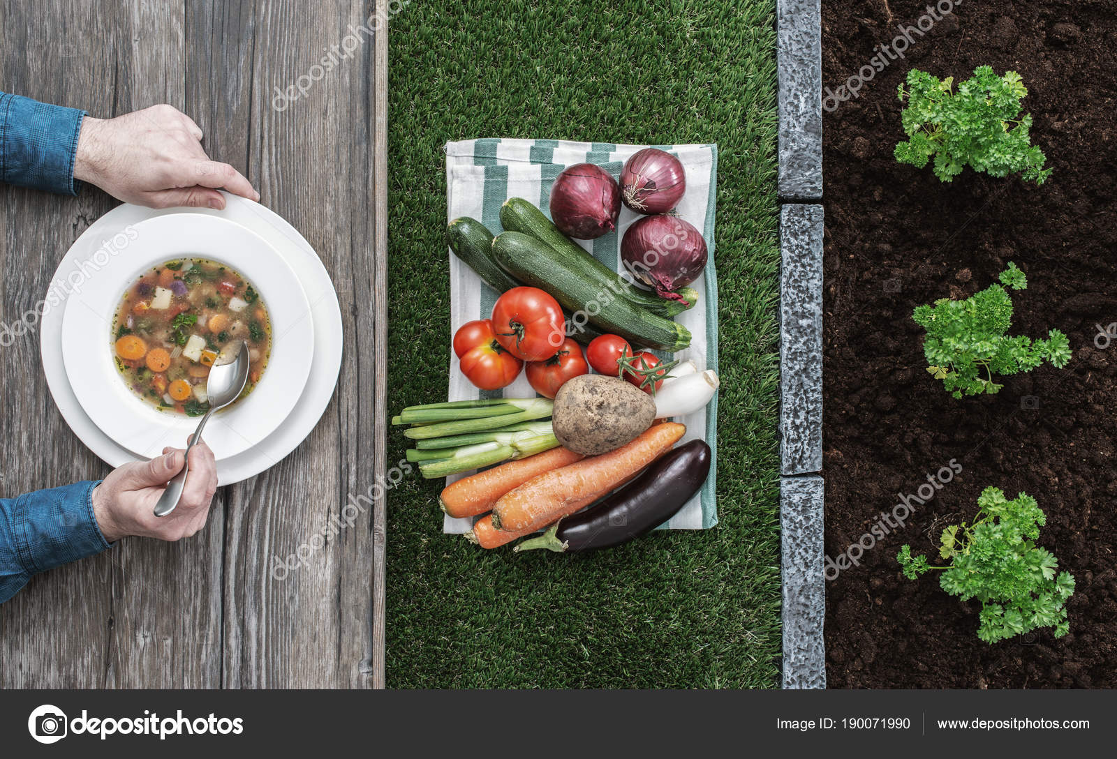 Alimentos de la granja empleo | De la granja a la mesa — Foto de stock