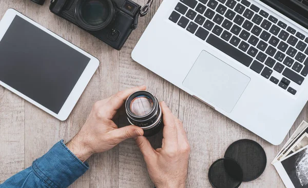 Professionelle Fotoausrüstung — Stockfoto