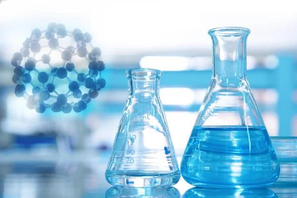 karbon fullerene kimyasal yapısı ile iki şişeye bilim bl